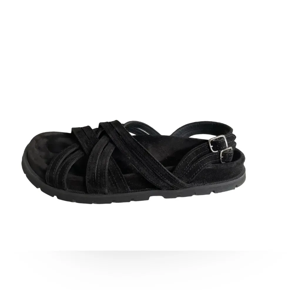 A.P.C. Rue Madame Paris Elena Sandal Black Suede Strappy Size 39 Portugal - Image 3