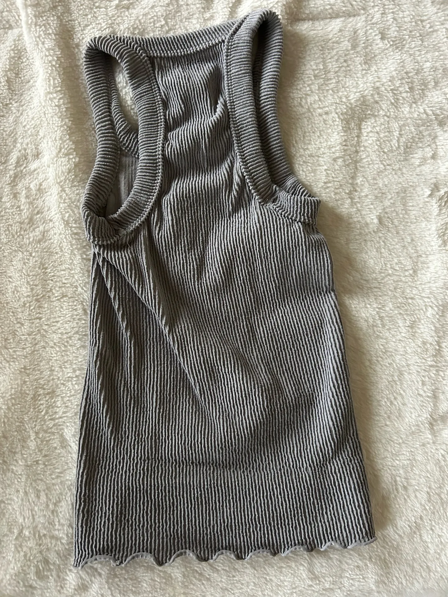 Free people movement Gray Fitted Ribbed Sleeveless Tank - Image 2
