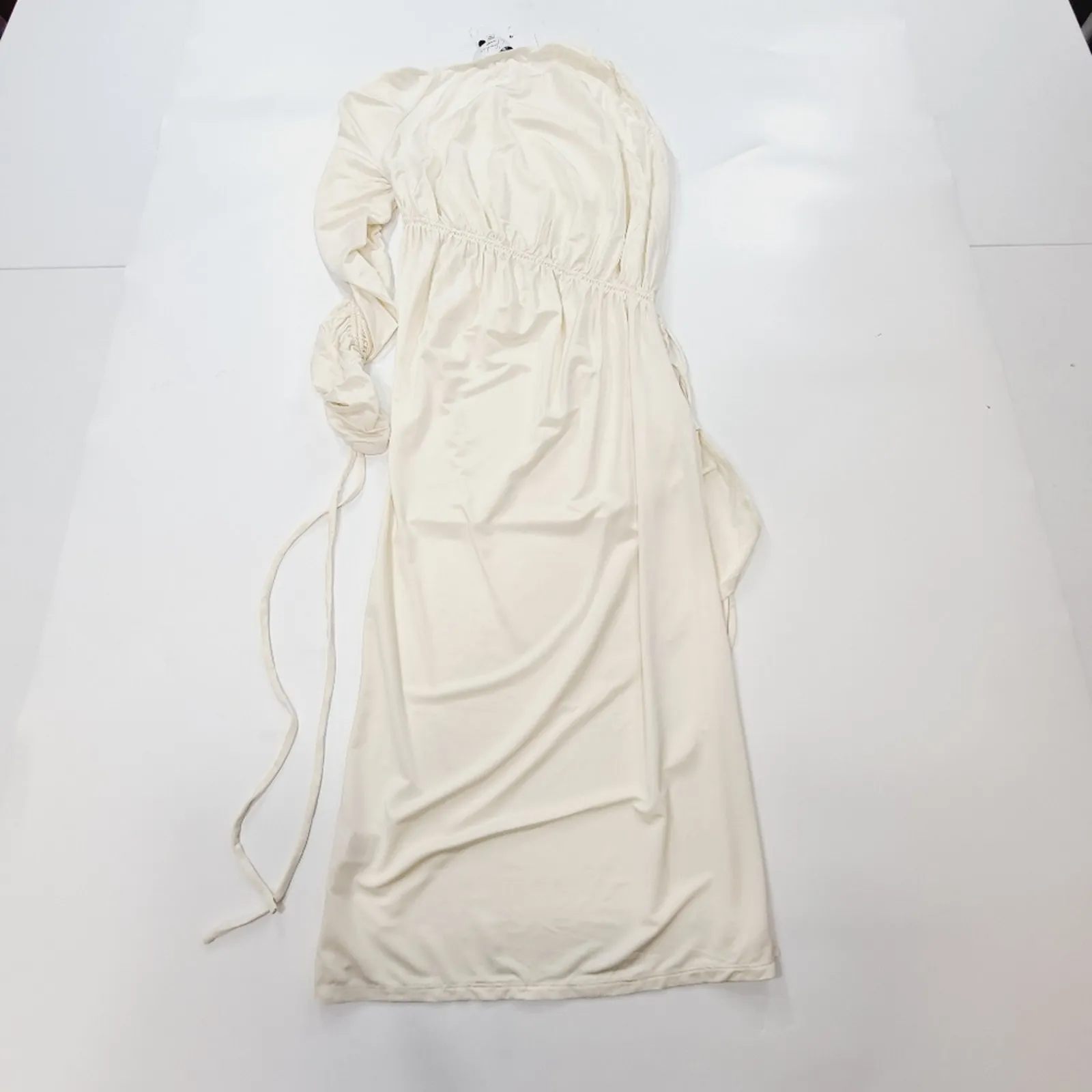 L'Academie Lily Midi Dress in Bone White XS - Image 16