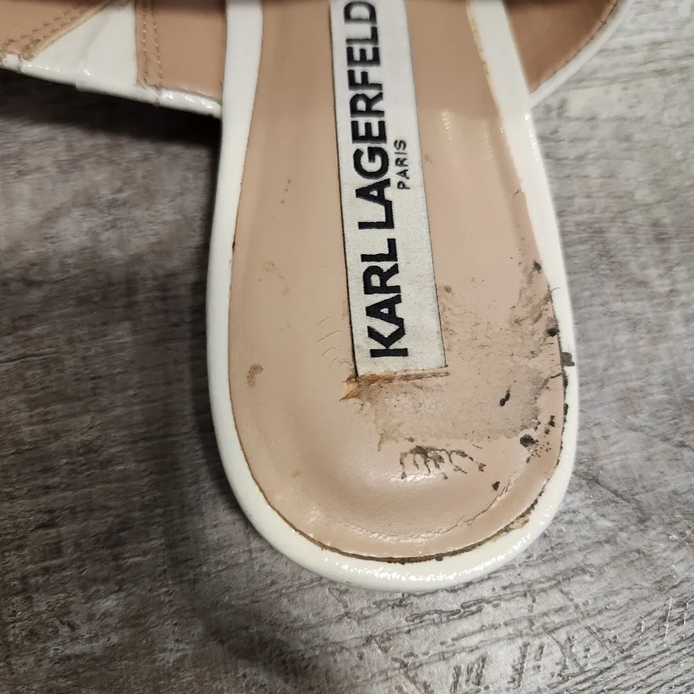 Karl Lagerfeld White Sandals Size 6½ - Image 3
