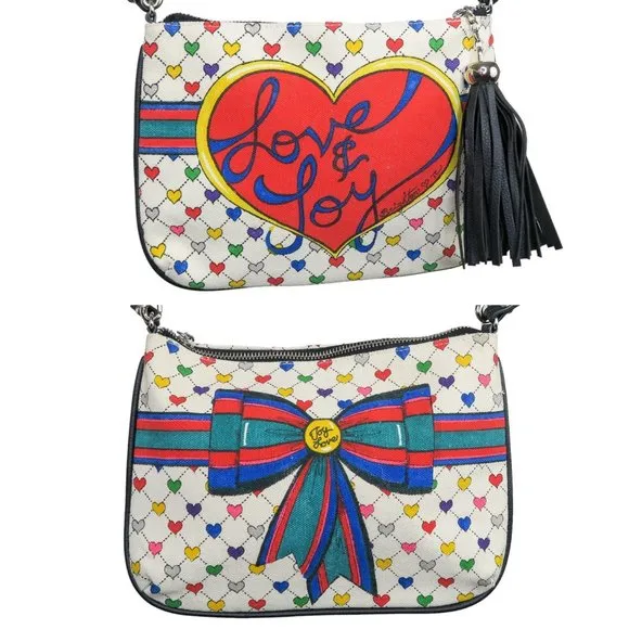 Brighton Love & Joy Rainbow Heart Pouch Crossbody Purse - Image 2