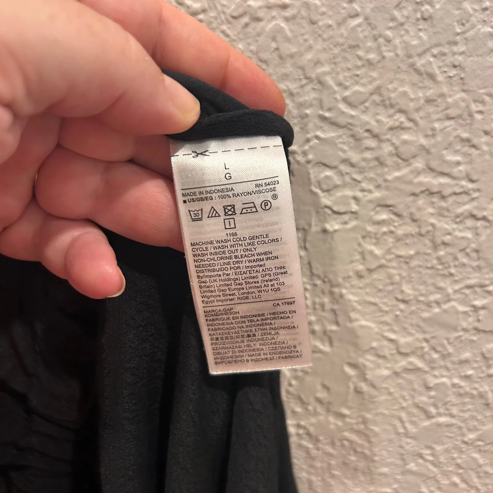 GAP‎ Womens Black Button Down Drawstring Waist Short Sleeve Romper Jumpsuit L - Image 11