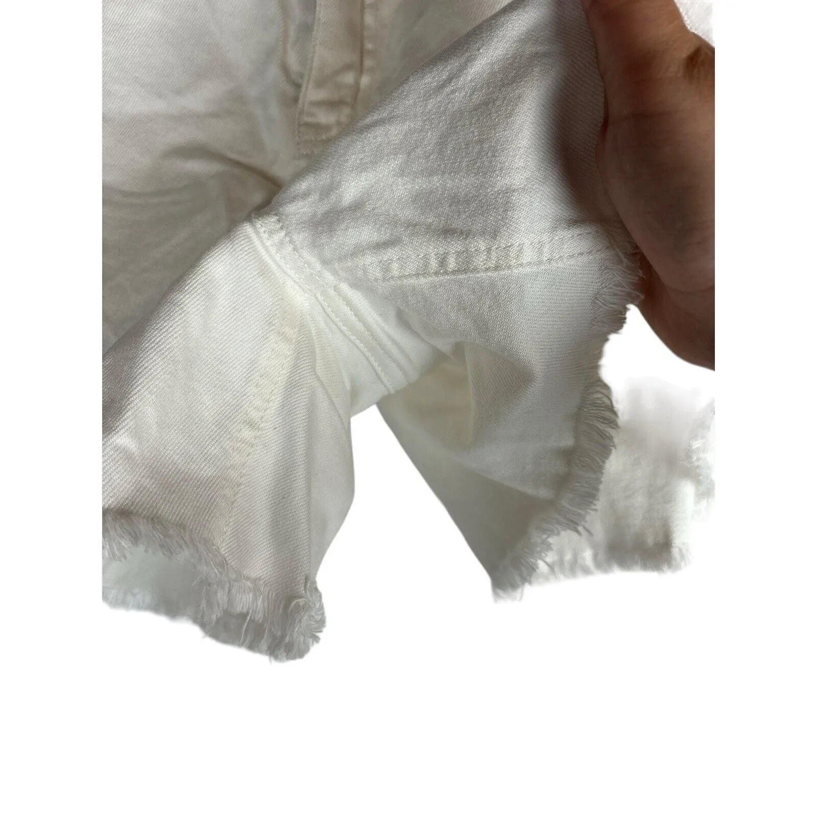 Lauren Ralph Lauren Shorts Mom Jeans Cotton Size 14 White‎ High Waist Cut Offs - Image 3