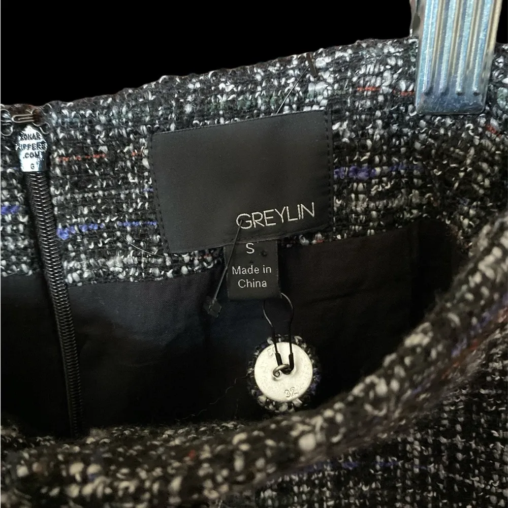 by Anthropologie Tatiana tweed mini skirt - Image 5