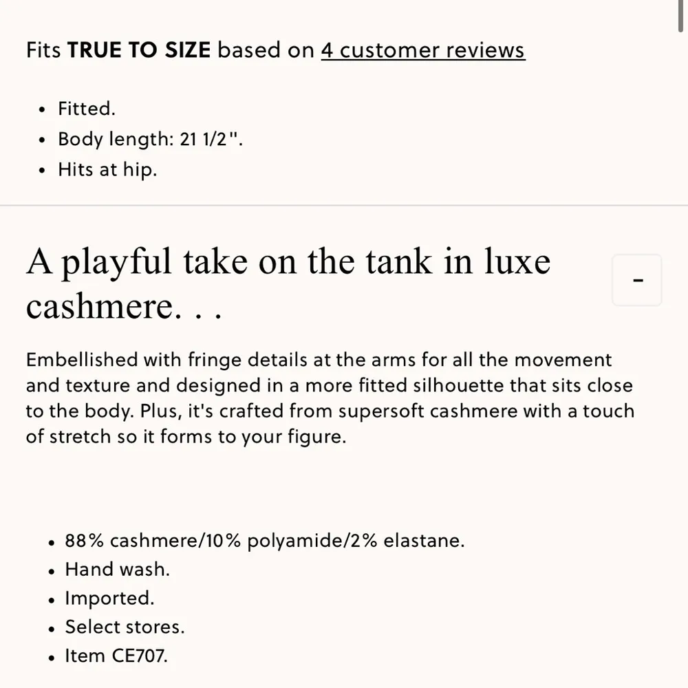 J.Crew Cashmere fringe-trim sweater-tank - Image 3