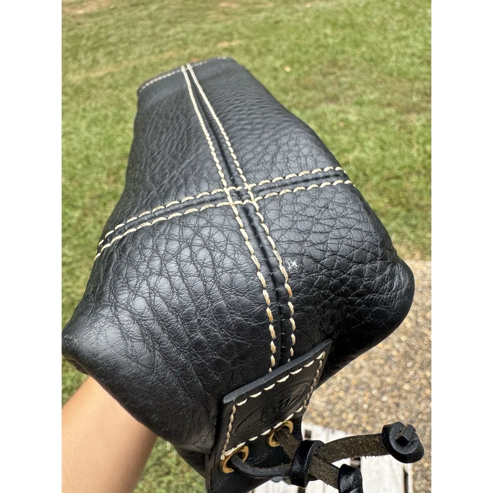 Dooney & Bourke Mini East/West Slouch Black - Image 7