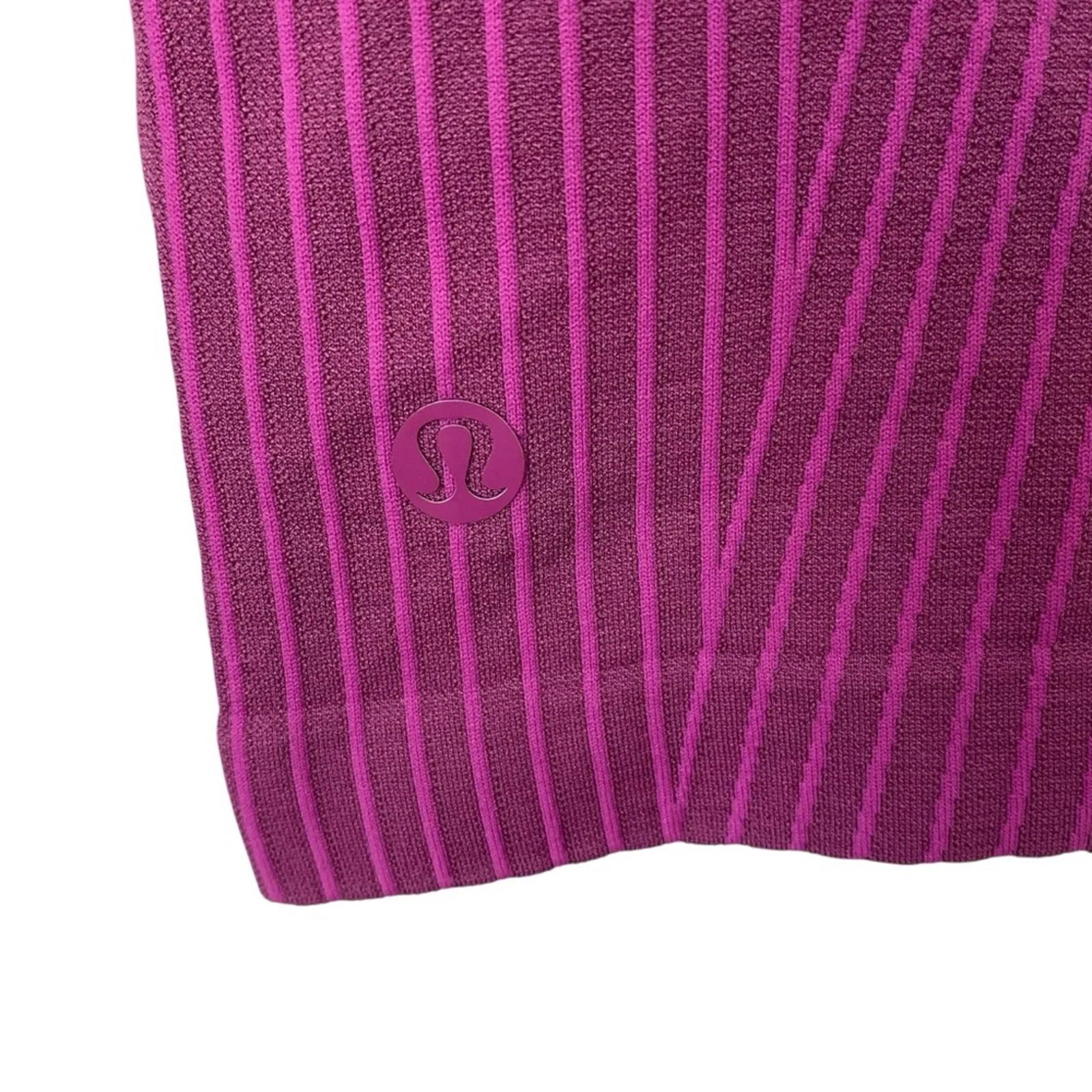 Lululemon Ebb to Street Purple Top & Bottom Set Top size 12 Bottoms 10 - Image 5