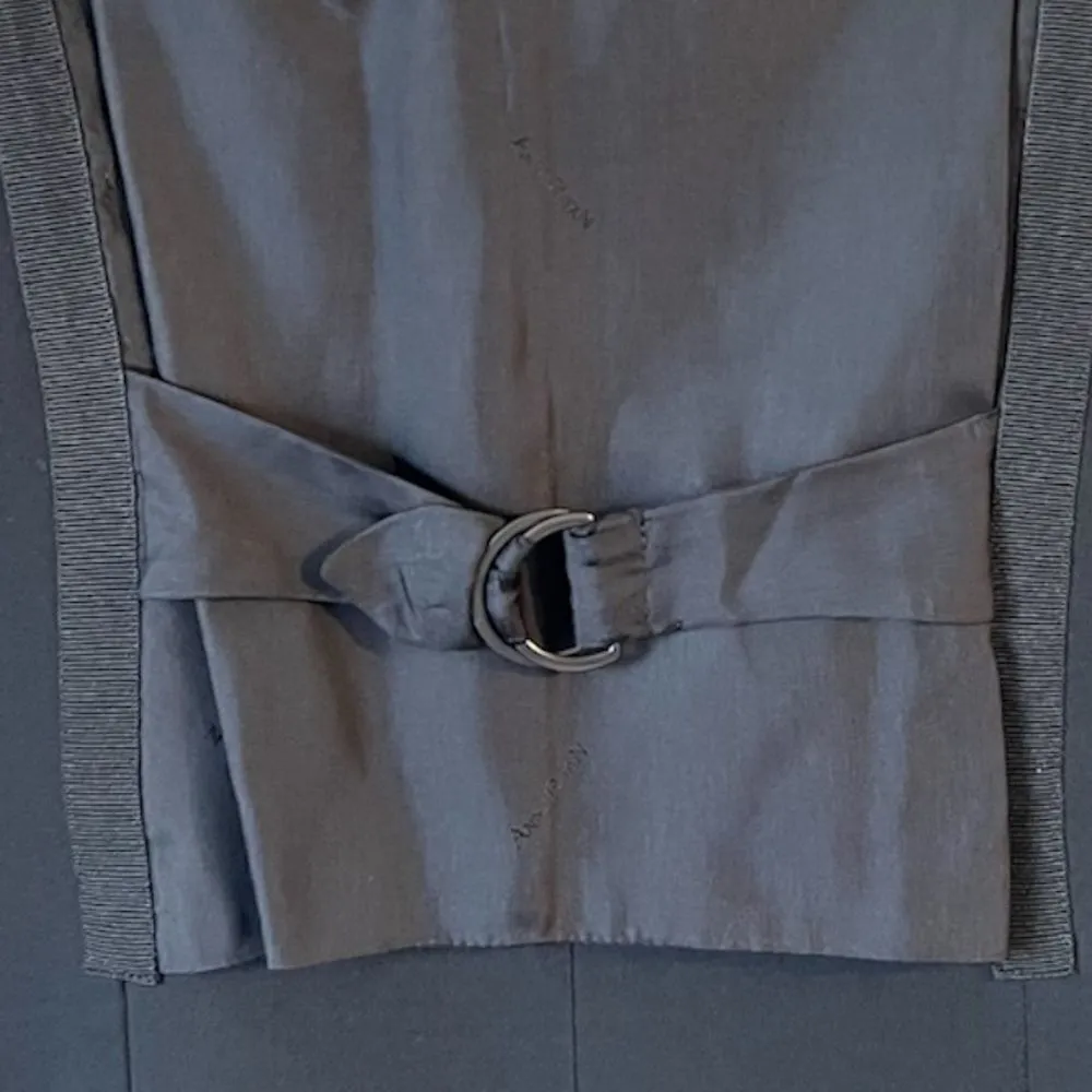 AnnaRita N Office Siren Black Sleeveless Half Zip MIDI Dress Size 8 - Image 9