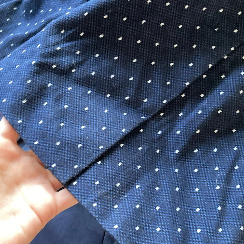 NEW Banana Republic Navy Blue Blazer Suit Jacket Size 4 Work Cotton Blend NWOT - Image 10