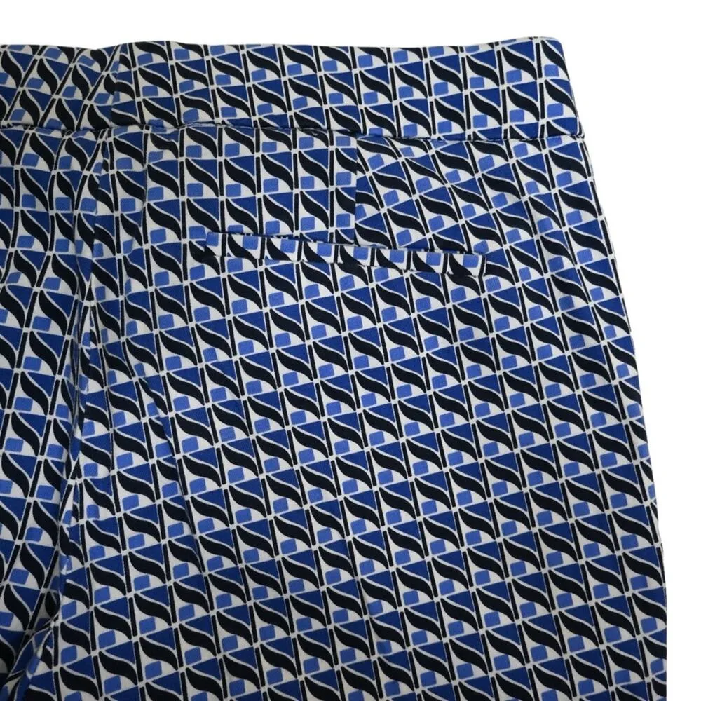 J. Crew Womens 2 Campbell Capri Crop Pants in Abstract Wave Blue - Image 8