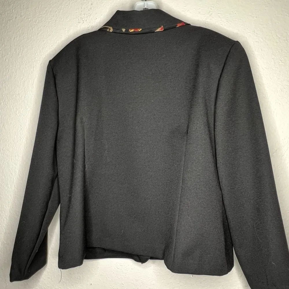 Vintage Breli Originals Black Blazer Size 16 - Image 2