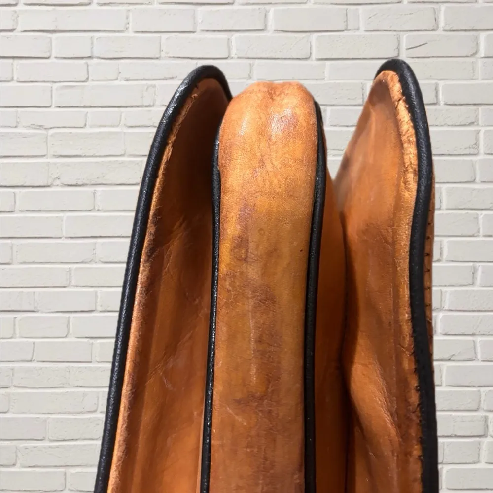 Vintage 70s Tooled Leather Crossbody Bag Artisan Boho Western Hippie Tan - Image 9