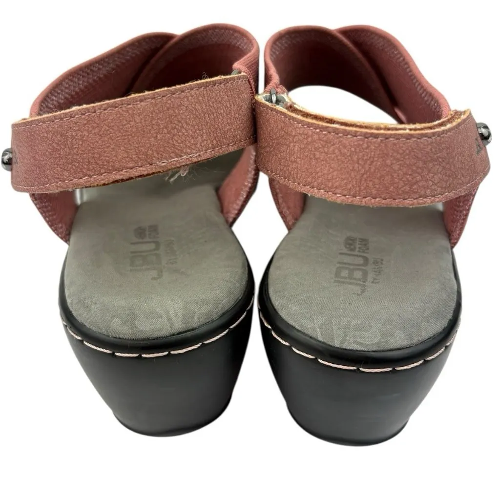 Jambu JBU Wedge Heels Women Size 10 Mauve Pink Comfort Memory Foam Beach Coastal - Image 4