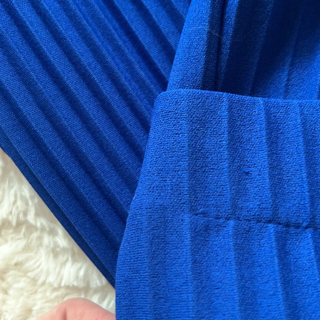 COS Pleated Elasticated Blue Pants XS - Image 5