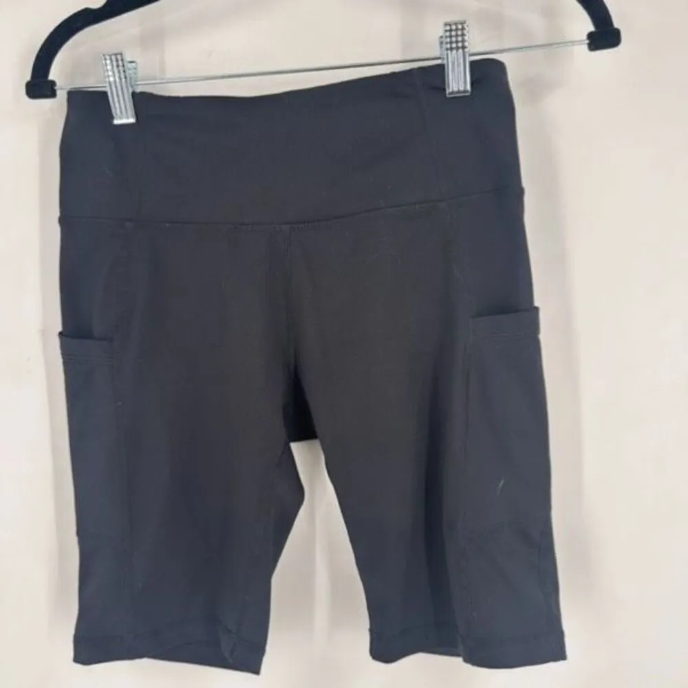 Baleaf Flyleaf 9" Tight-fitting Biking Athletic Shorts Small Phone Pockets Black - Image 3