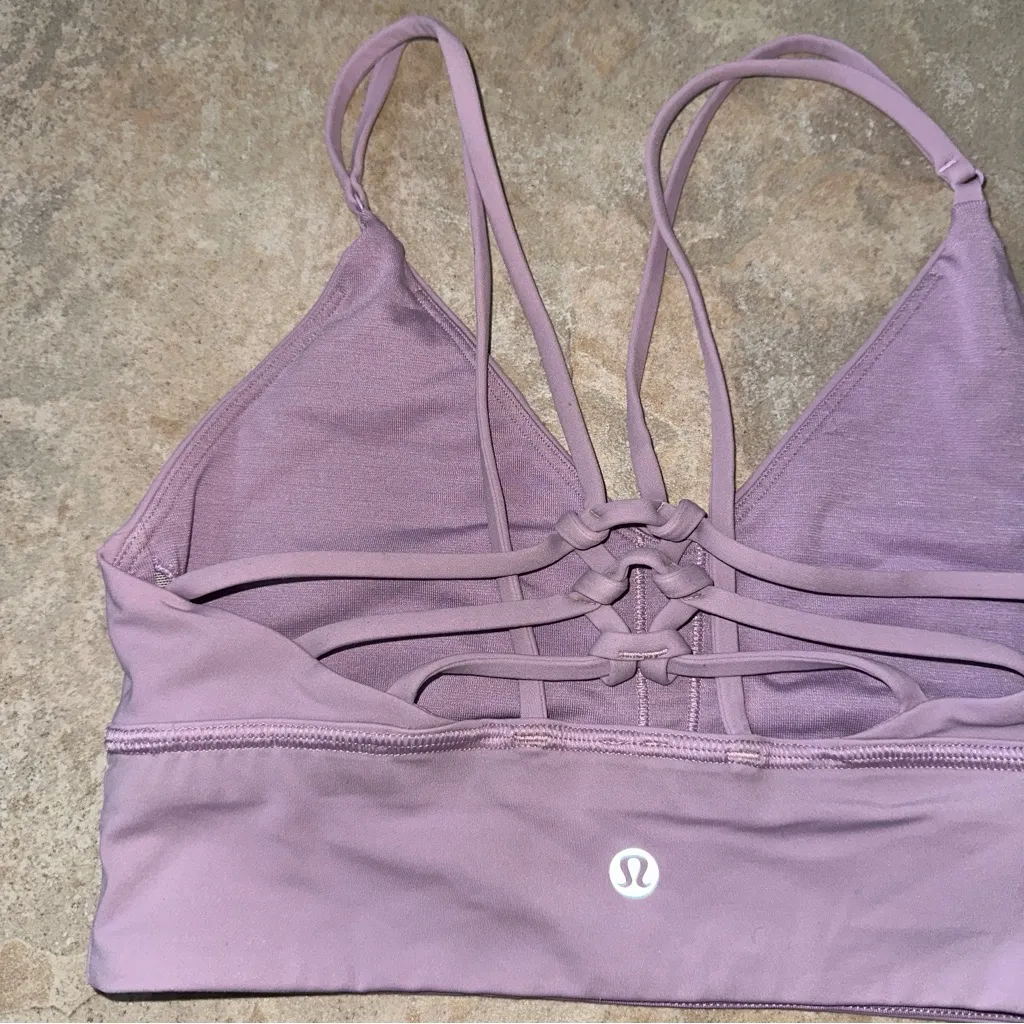 Lululemon Uncaged Bra in Violetta Light Purple Size 6 Lilac Sports Bra Strappy - Image 7