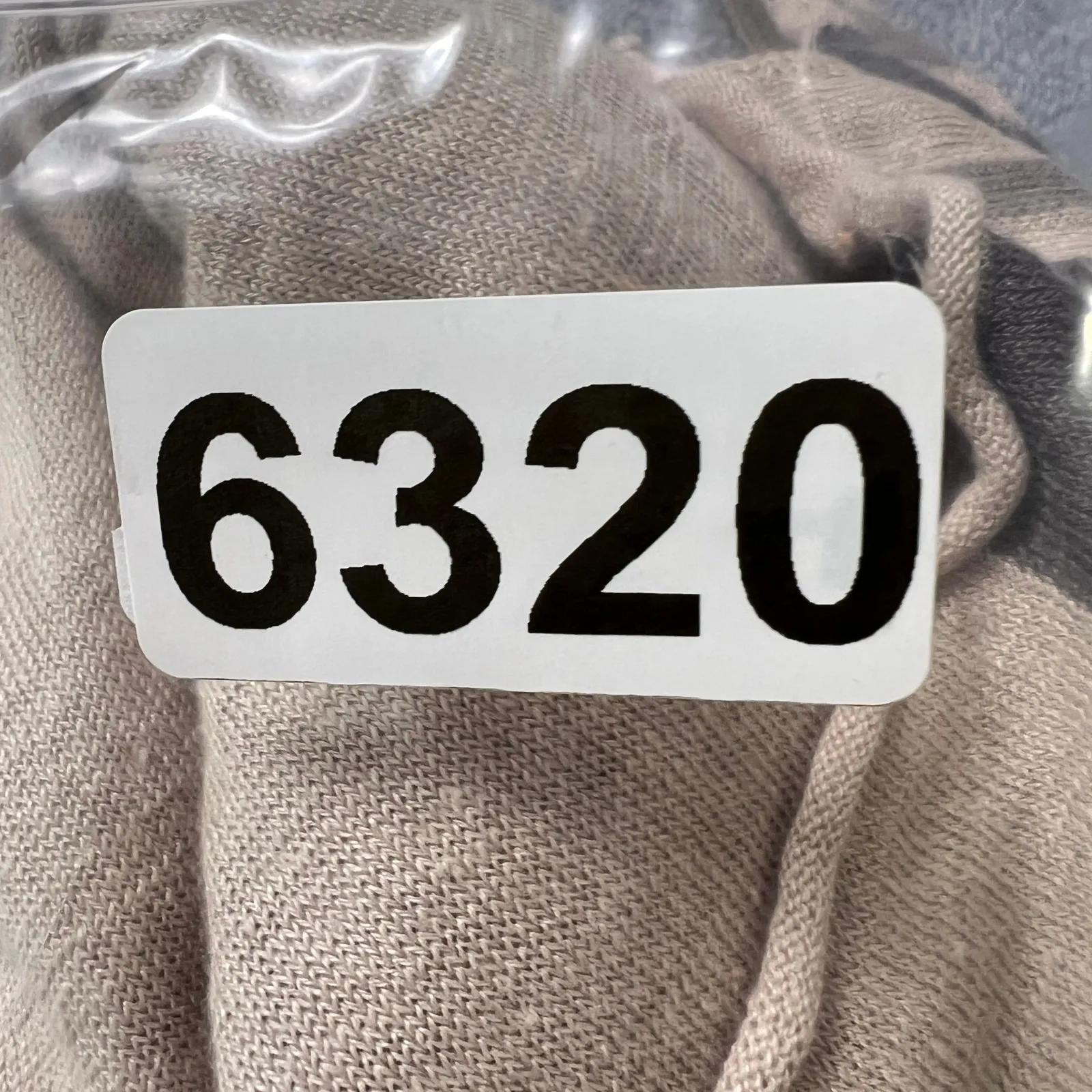 Garnet‎ Hill L Open Front Cardigan Tan Brown Stripe Trim Lightweight Knit Draped - Image 7