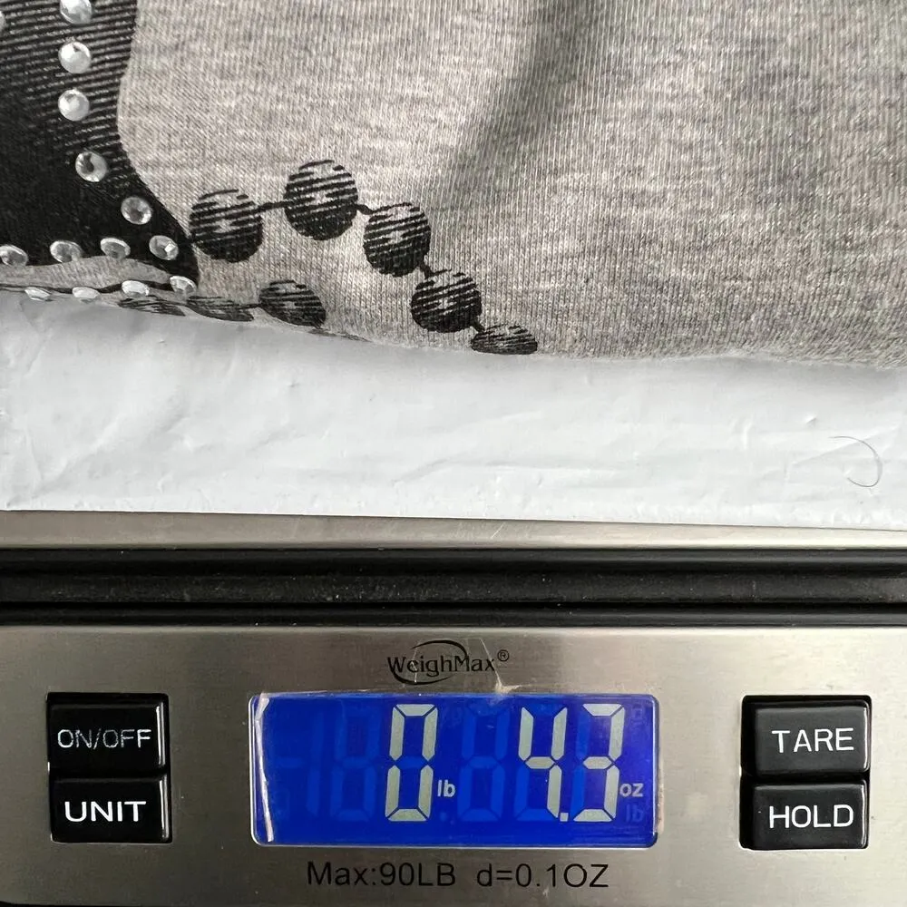 Womens Sweatshirt Small Pullover Raw Hem Stretch Lightweight Preppy Sporty Chic Gray - Image 6