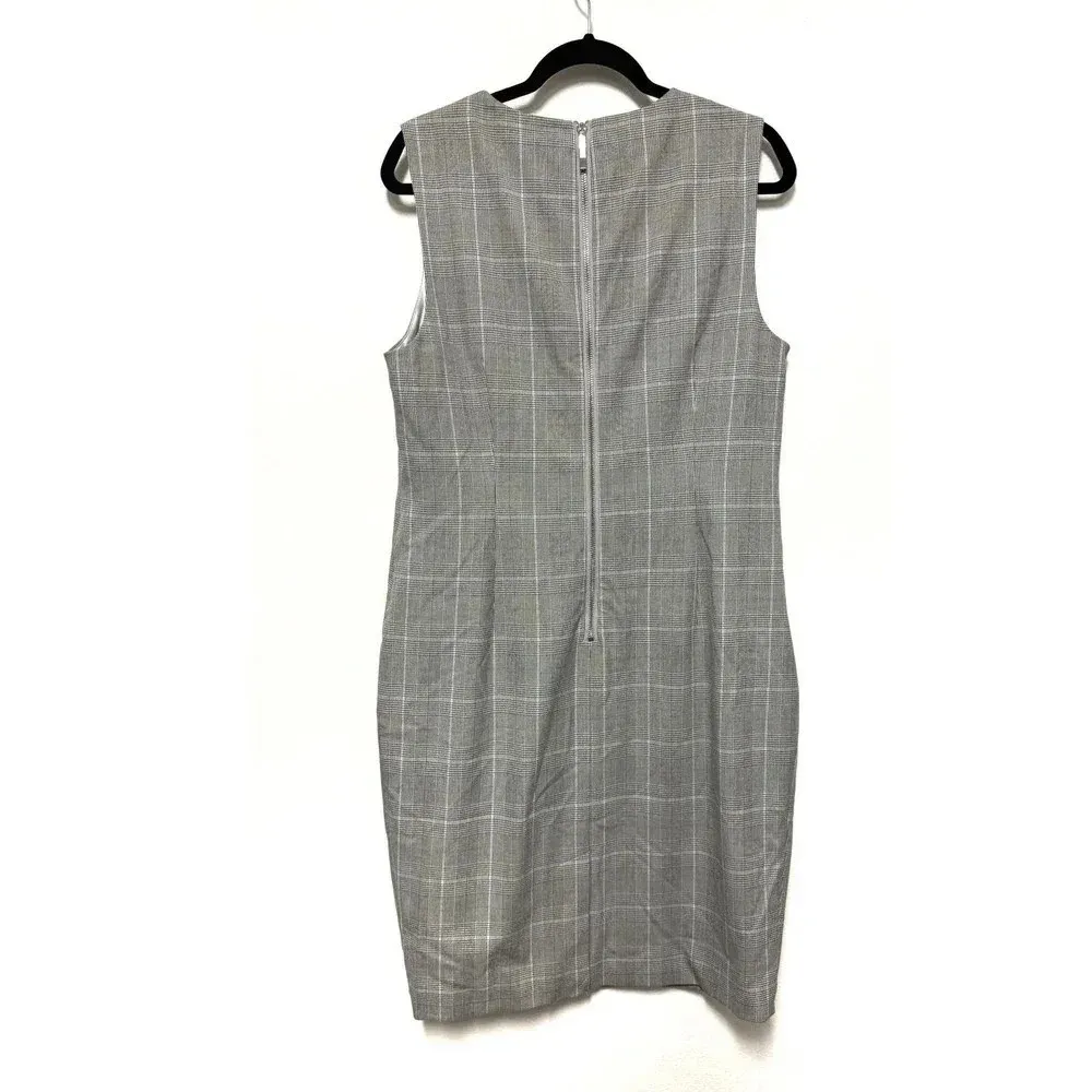 NWOT $295 Ted Baker Avriild Plaid Check V-Neck Sheath Dress - Business Workwear - Image 8