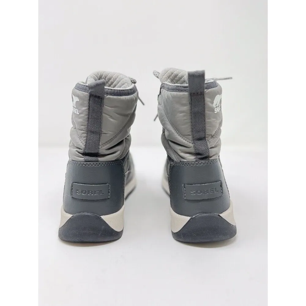 Sorel Womens Boots Gray Whitney II Short Lace Quarry Winter NL3822-052 US 7.5 - Image 7