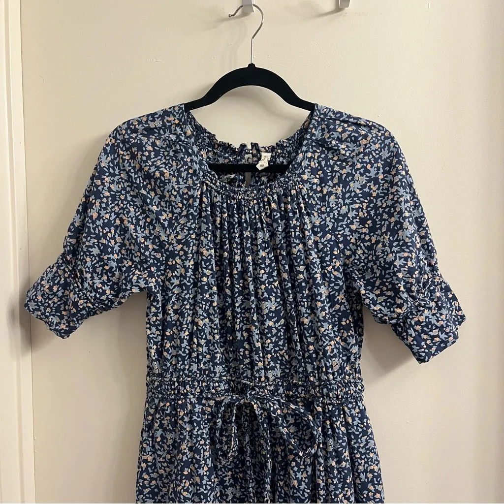 MIRTH Vienna Drawstring Waist Midi/Maxi Dress Blue Thistle XS - Image 6