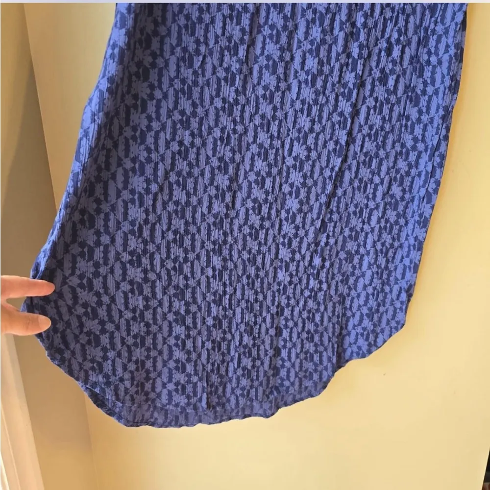 Eddie Bauer Blue Midi Skirt with Tie Front - Image 4