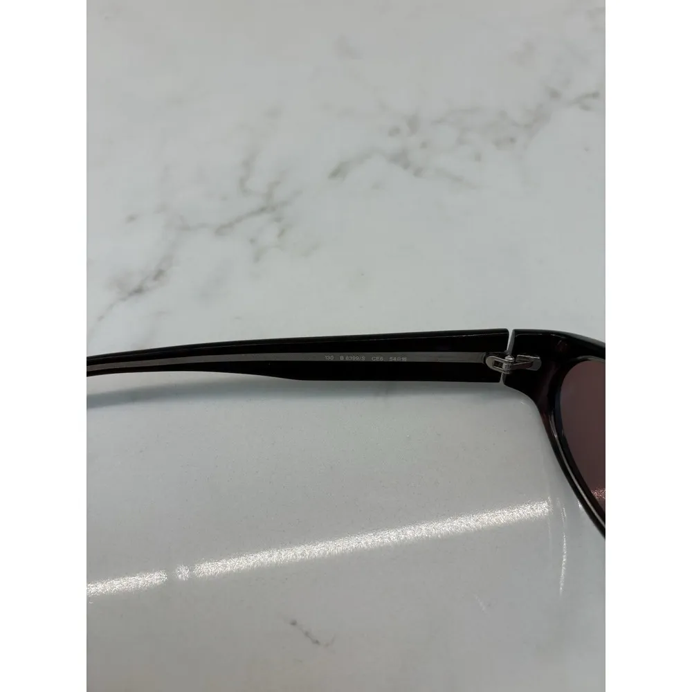 Burberry Sunglasses B8399 S 54-16 130 CE6 Rectangle Wrap Oval Black Purple Lens - Image 5