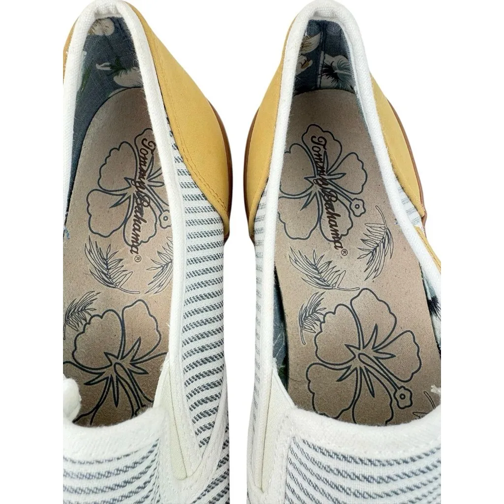 New Tommy Bahama Striped Canvas Shoes Womens Sz 10 Coastal Grandma Resort Travel - Image 6