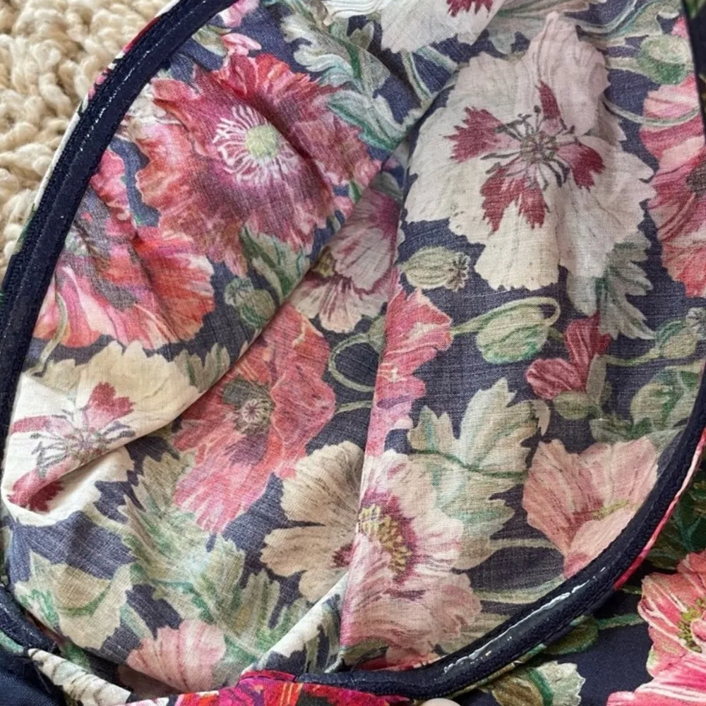 J Crew Puff Sleeve Mini Dress Liberty Fabric Poppy Amelie Floral Size 14 - Image 9