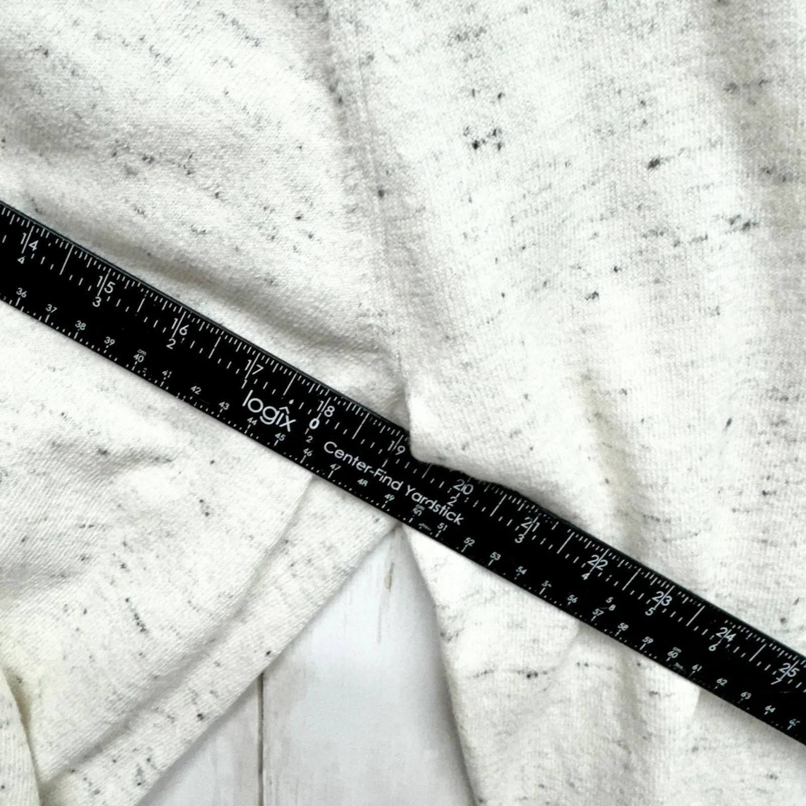 Vince Sweater Women Size Medium Wool Crewneck Long Sleeve Blouse Cream Preppy - Image 6