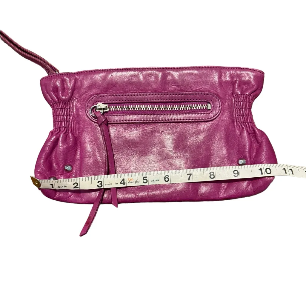 banana republic Leather Wristlet‎ Fushia CP - Image 4