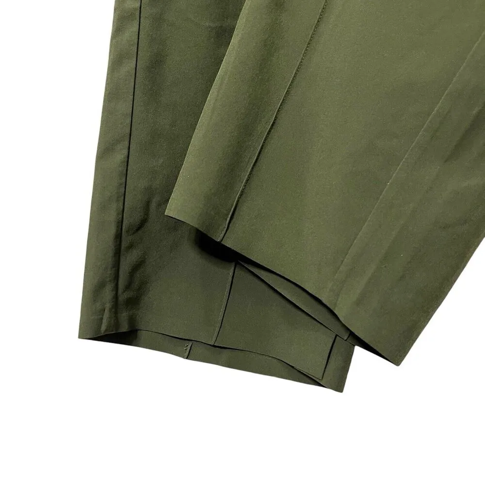 Athleta Brooklyn Heights High Rise Pants In Aspen Olive Cropped Women's Size 12 - Image 8