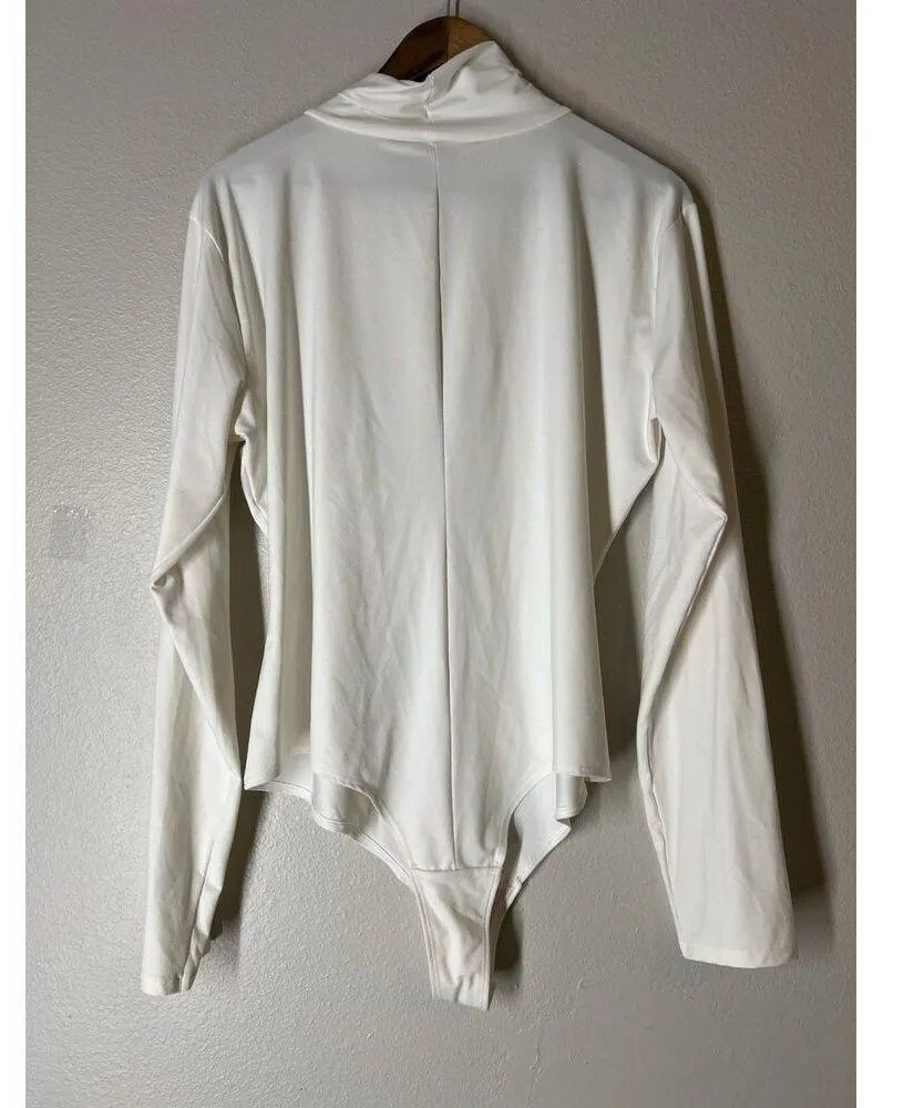 Spanx White Long Sleeve Contouring Bodysuit Womens Sz 3X Shapewear Slimming - Image 3