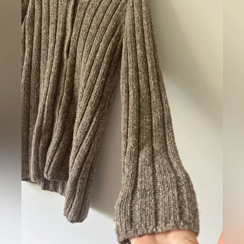 J. Crew Thick Wool Blend Cardigan Sweater Size Medium Fall Cozy Chic - Image 7