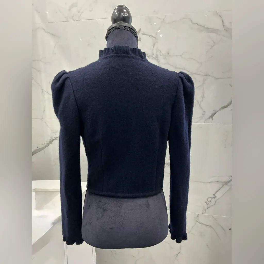 Dressy wool cardigan 🌹 Blue Size undefined - Image 15