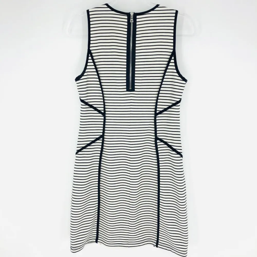 Red 23 Bodycon Dress Navy & White Stripe M Blue Size M - Image 4