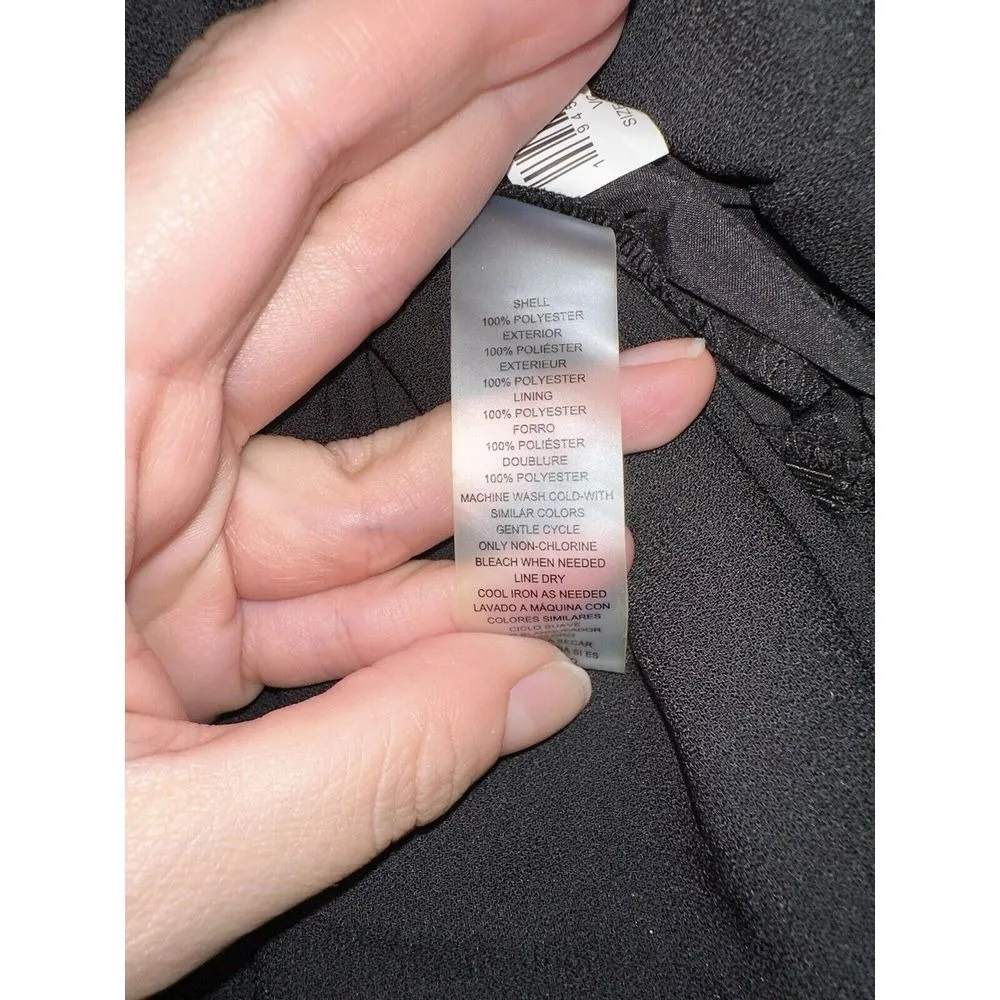 Vince Camuto Moss Crepe Blouson Crop Jumpsuit Black Size 10 NEW WITH‎ TAGS - Image 7