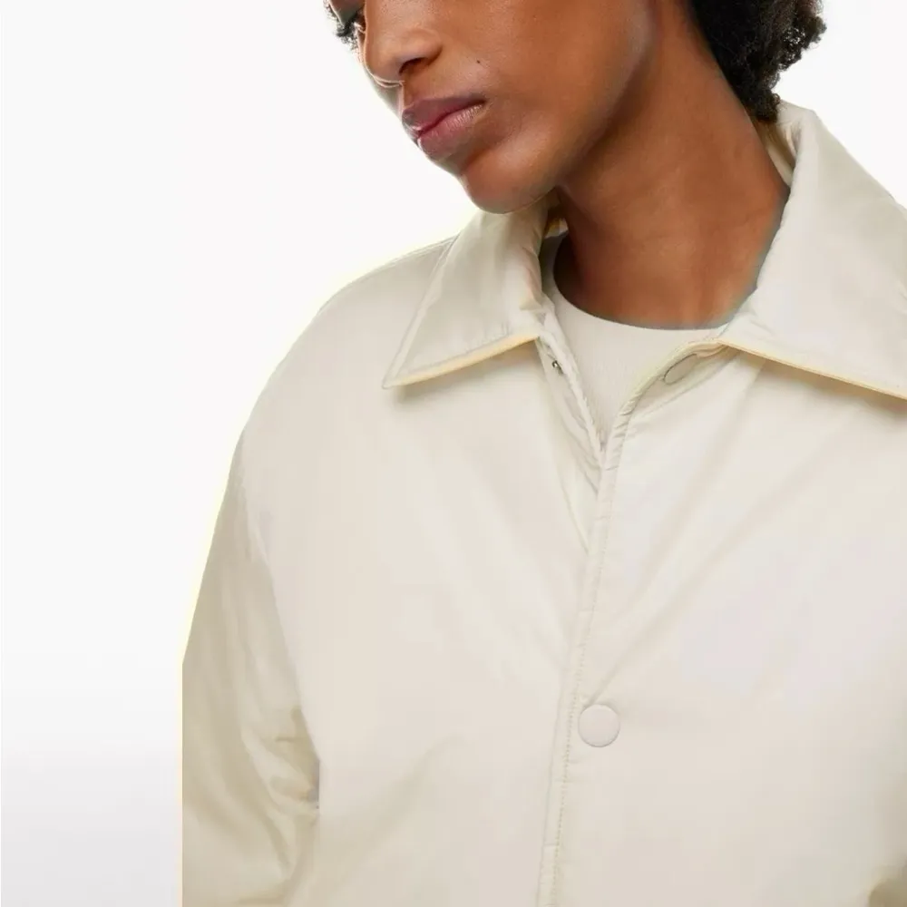Aritzia NEW  Tna Coaches Jacket Limited Edition Matte Pearl XXS - Image 8