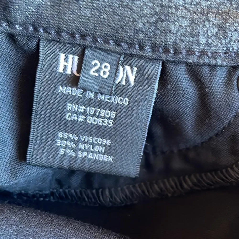 Hudson Nico Black Crackled Skinny Jeans - Image 7