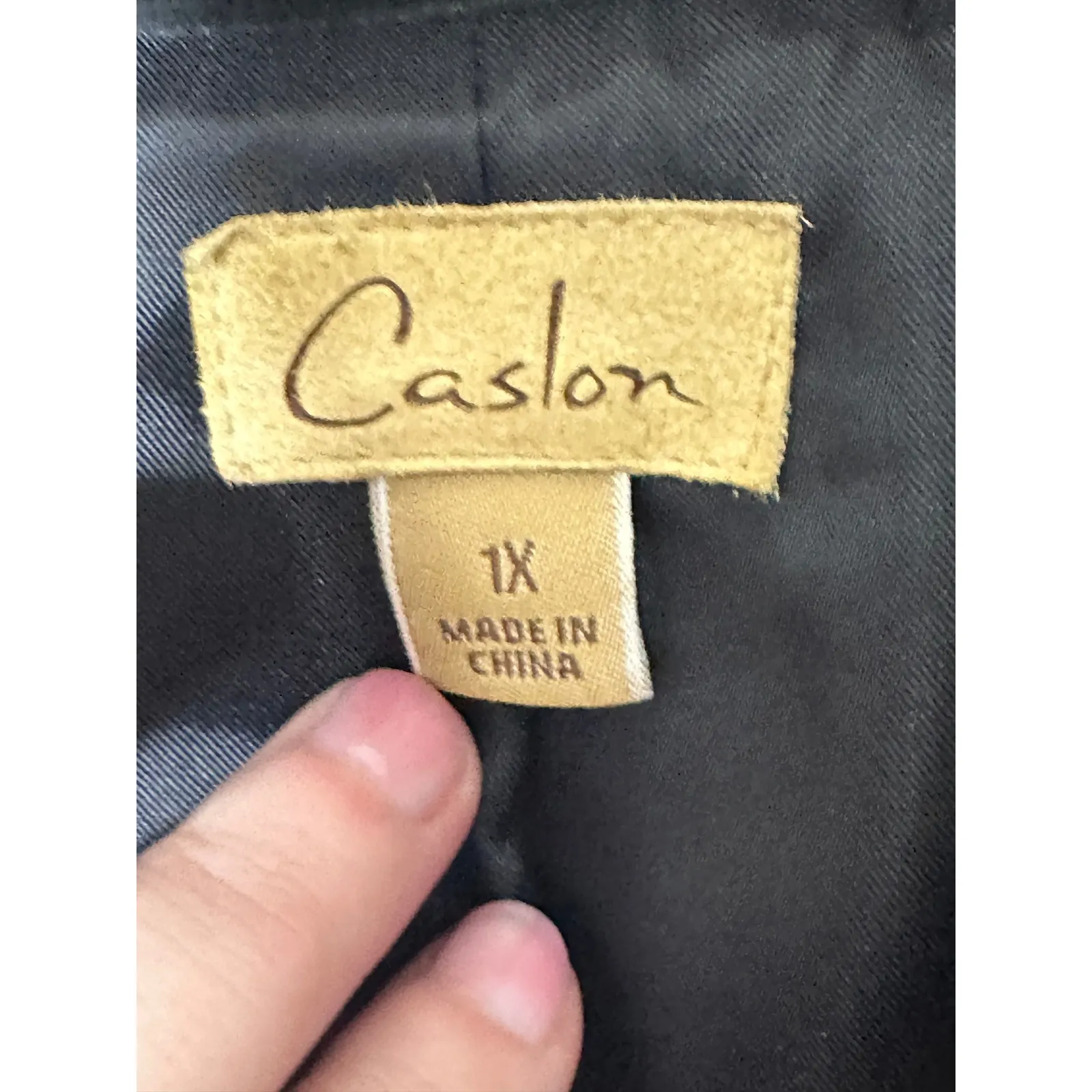 Caslon Womens 1X‎ Black Genuine Suede Leather Jacket Blazer Coat Career Workwear - Image 2
