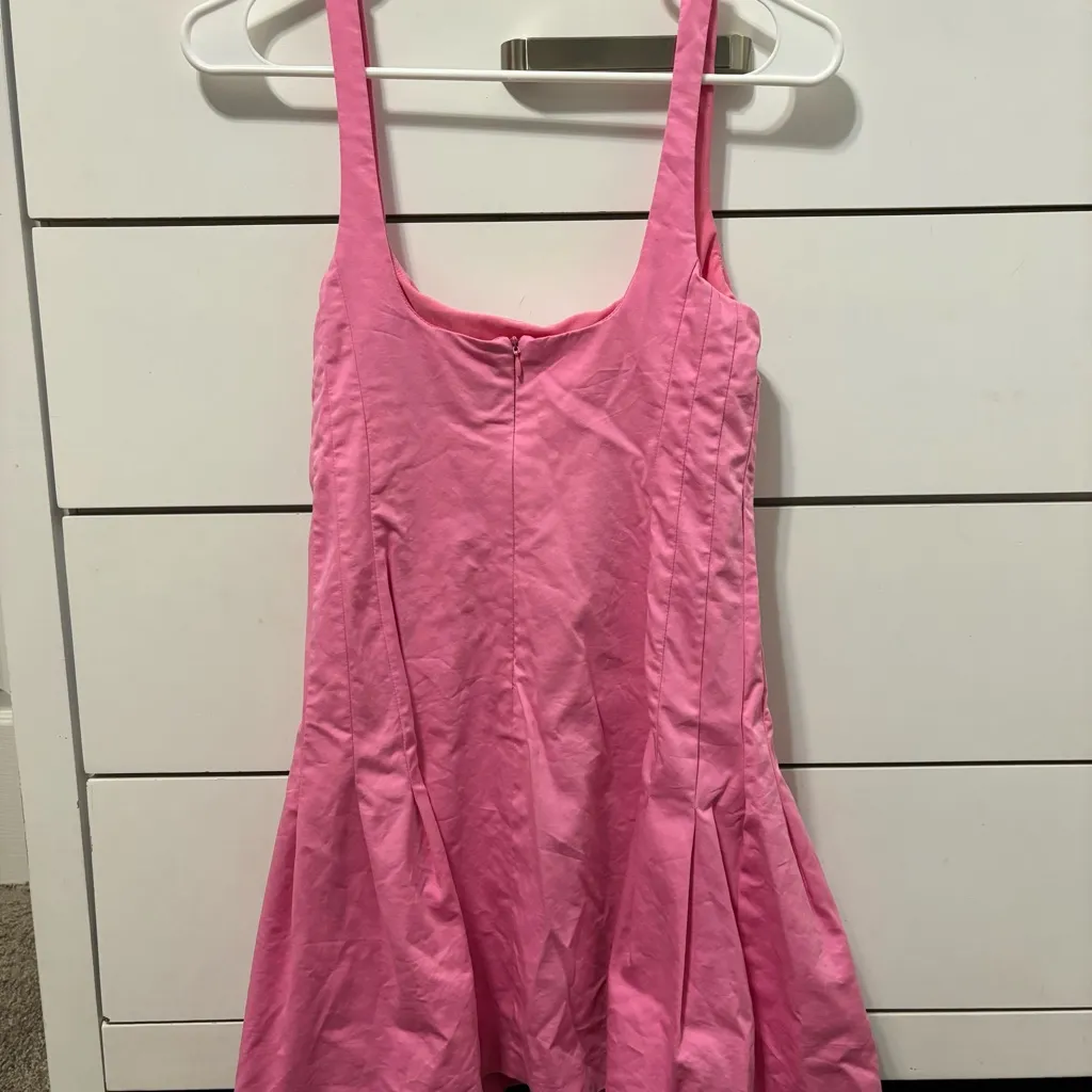 Zara Pink Pleated Dress - Image 3