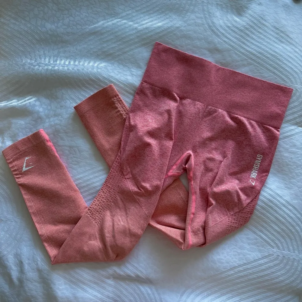 Gymshark Vital Seamless 2.0 Leggings Intense Coral Marl Ombré - Image 7