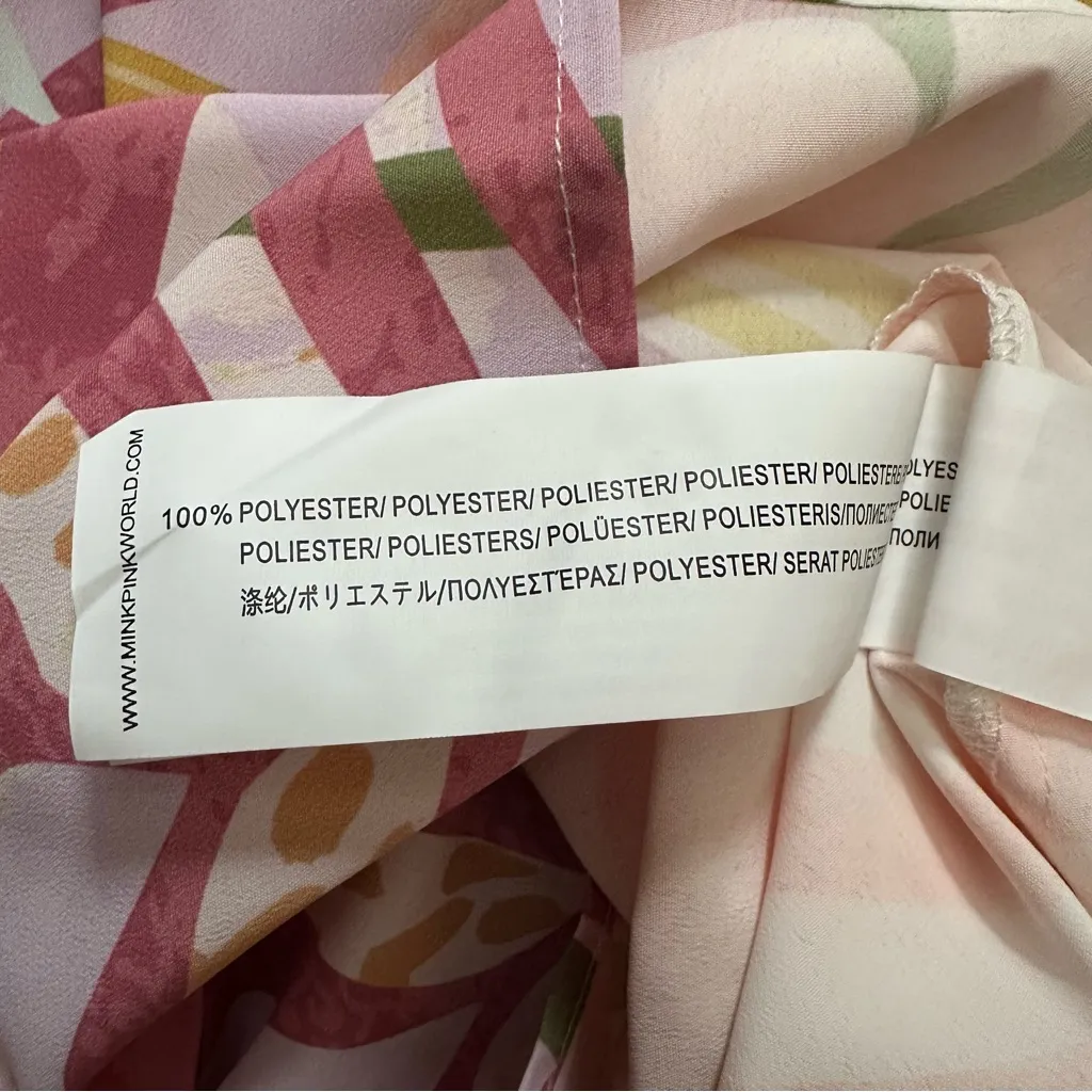 Minkpink Multicolor Palm Springs T Shirt Dress Size XS - Image 12