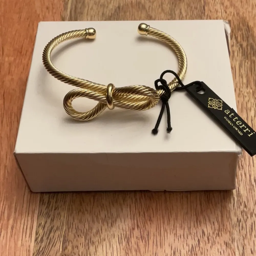 NWT Gold Rope Knot Cuff Bracelet - Image 2