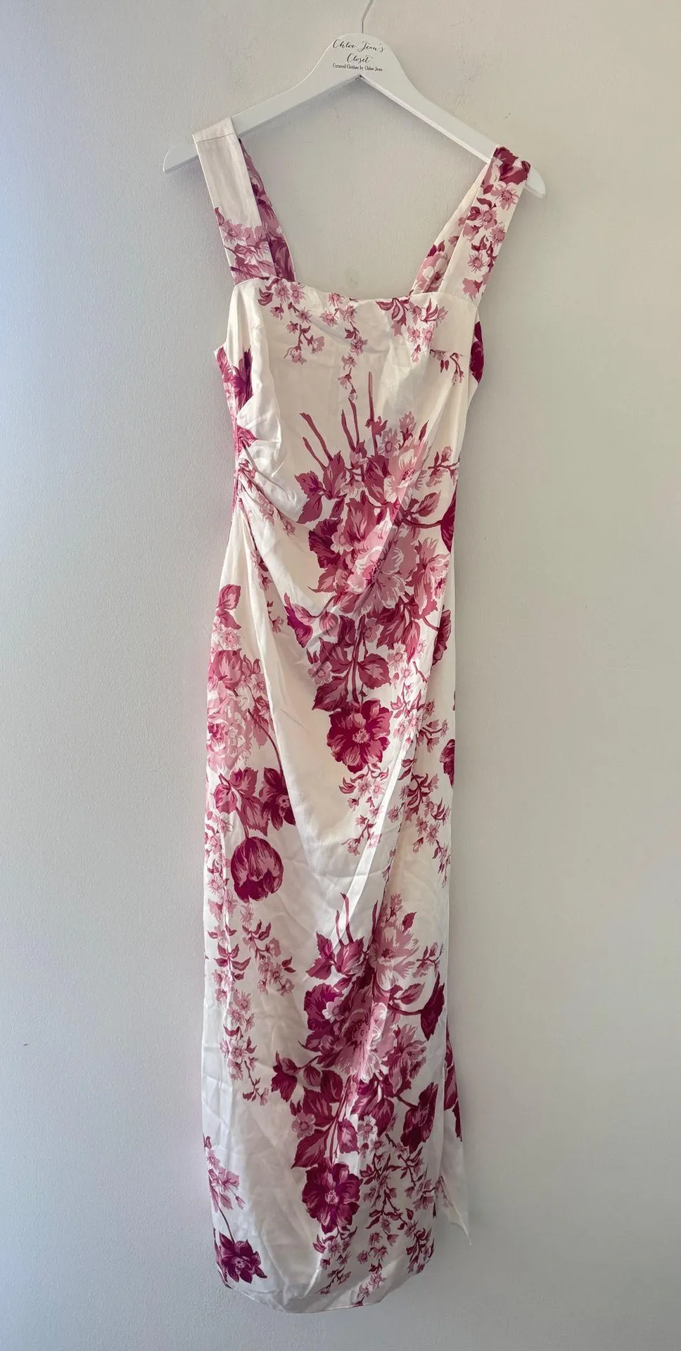 Reformation Earl Silk Dress - Image 3