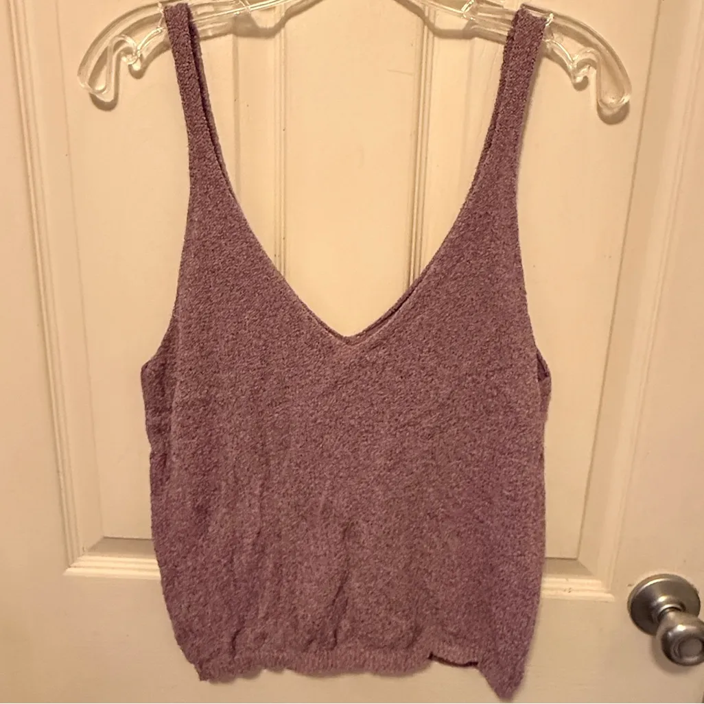 Easy Clothes Sweater Tank Top Purple - Image 2