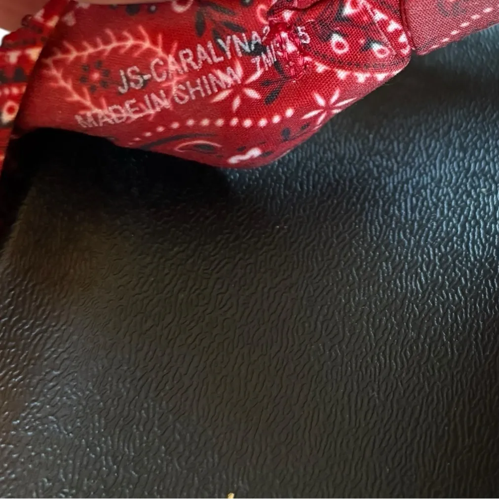 Jessica Simpson Caralyna Red Muse Rhinestone Slide Sandals Womens Size 7 NEW - Image 10