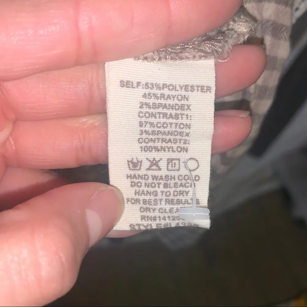 Hem and Thread Soft Lace and Plaid Blouse - Image 10