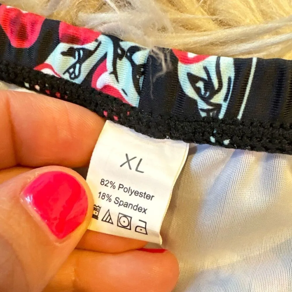 Cherry Print Swimsuit set size XL Black - Image 2