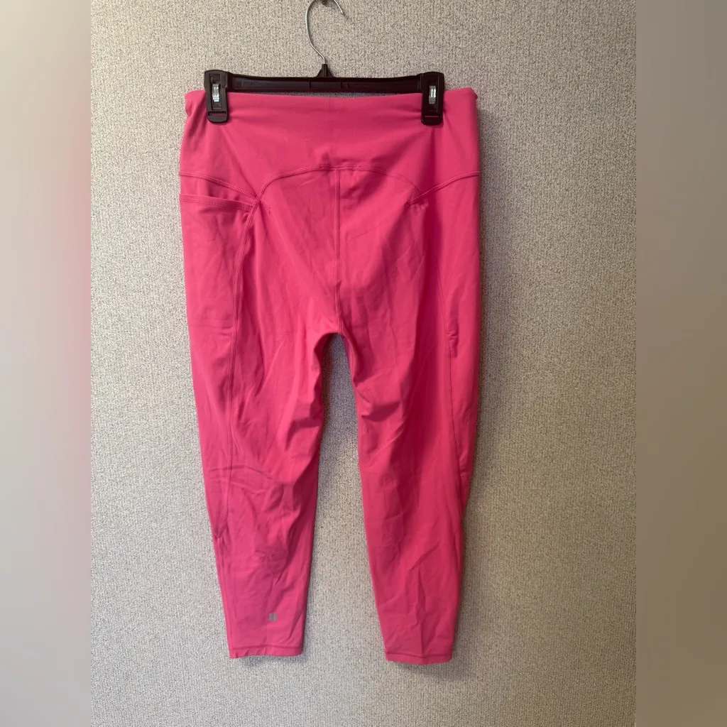 Sweaty Betty Women Size 12 Super Soft 7/8‎ Yoga Leggings Hot Pink Athletic - Image 7
